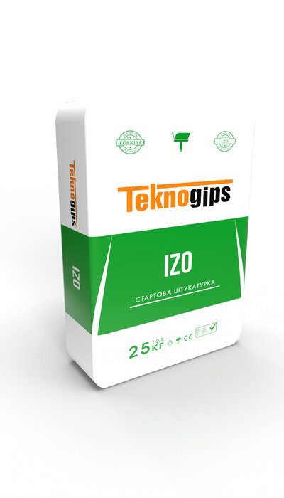 Стартова гіпсова штукатурка –teknogips izo