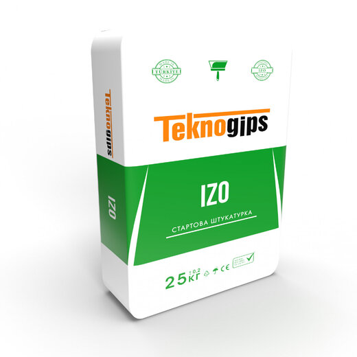 Стартова гіпсова штукатурка –teknogips izo