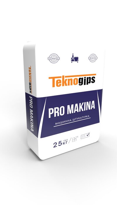 Машинна гіпсова штукатурка – teknogips pro makina 