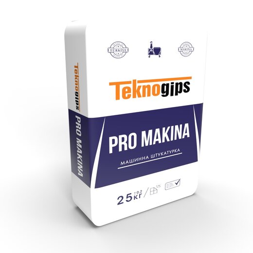 Машинна гіпсова штукатурка – teknogips pro makina 