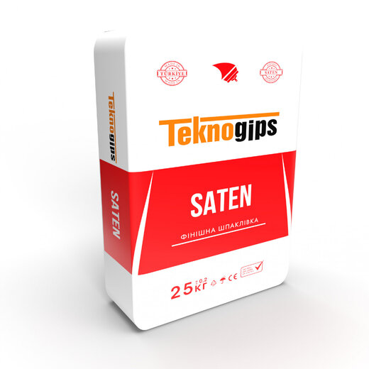 Фінішна гіпсова шпаклівка – teknogips saten